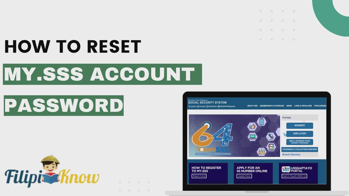 'Video thumbnail for How To Reset My.SSS Password And Email'