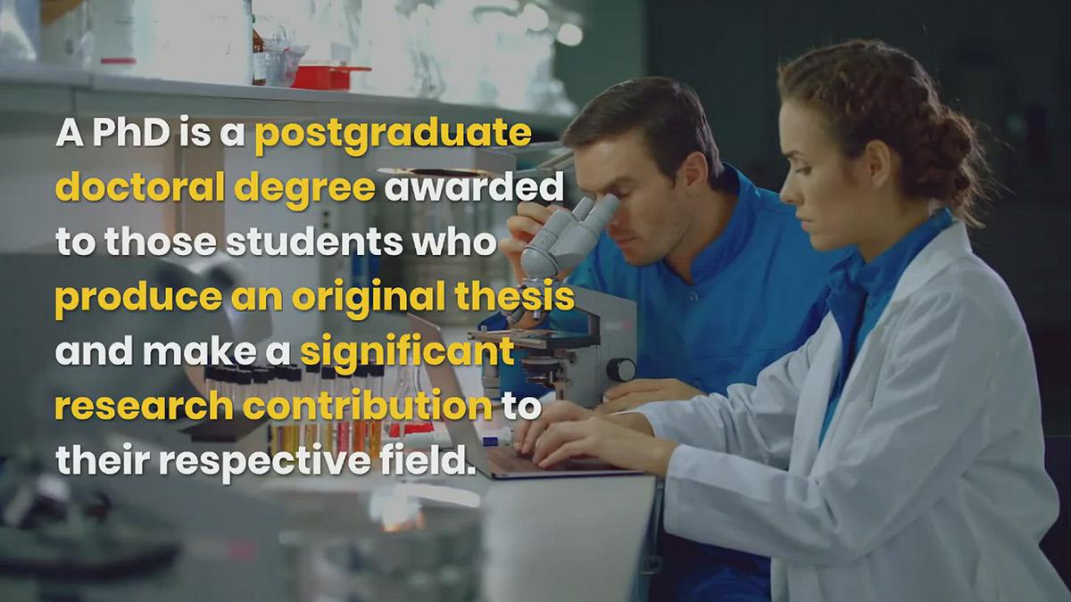 'Video thumbnail for How To Get A PhD'