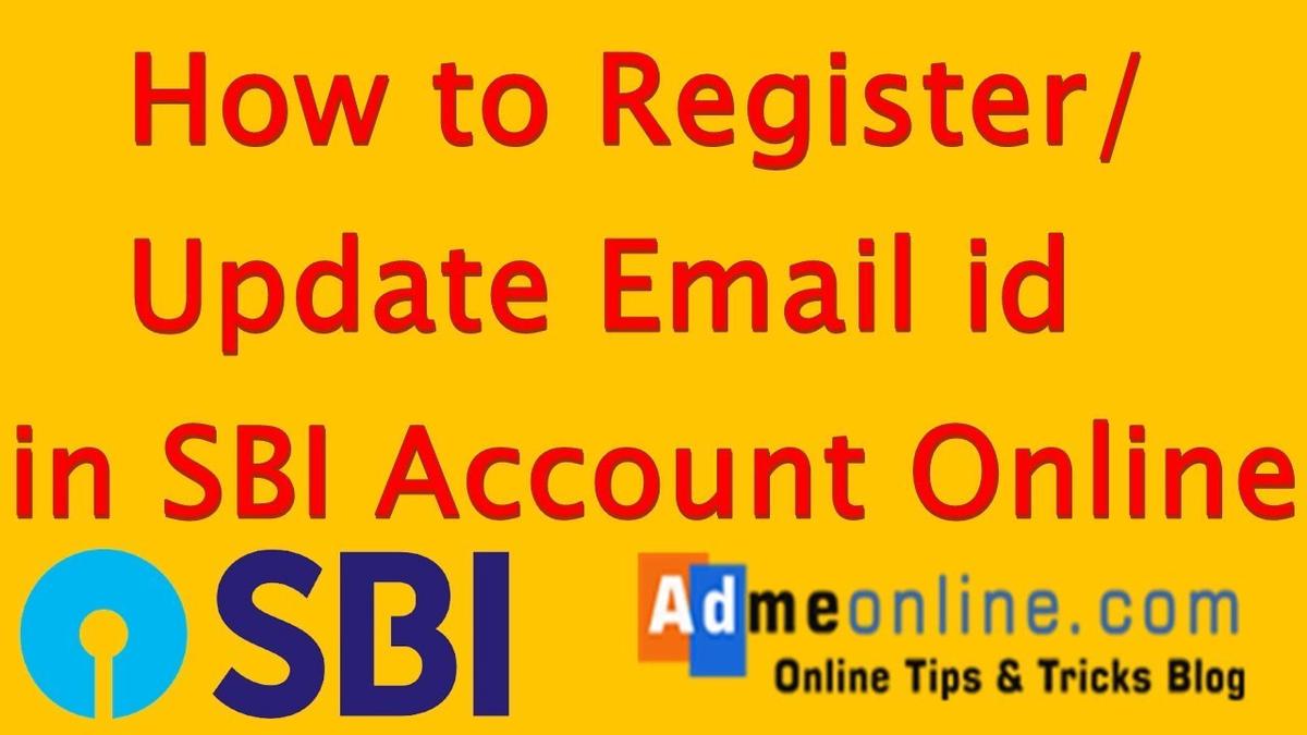 'Video thumbnail for How to change Email id in SBI Account via Netbanking (ईमेल आईडी को sbi अकाउंट में कैसे रजिस्टर करें)'