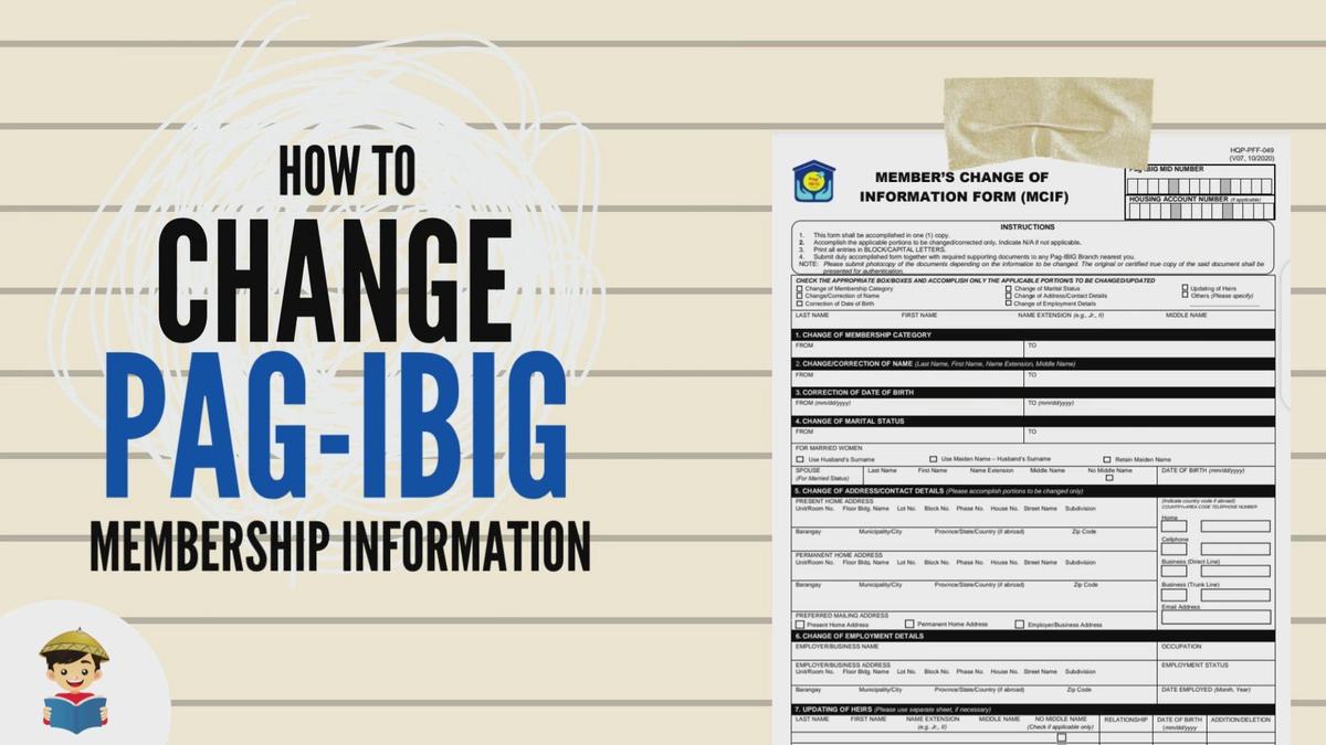 'Video thumbnail for How To Change Pag-IBIG Membership Information'