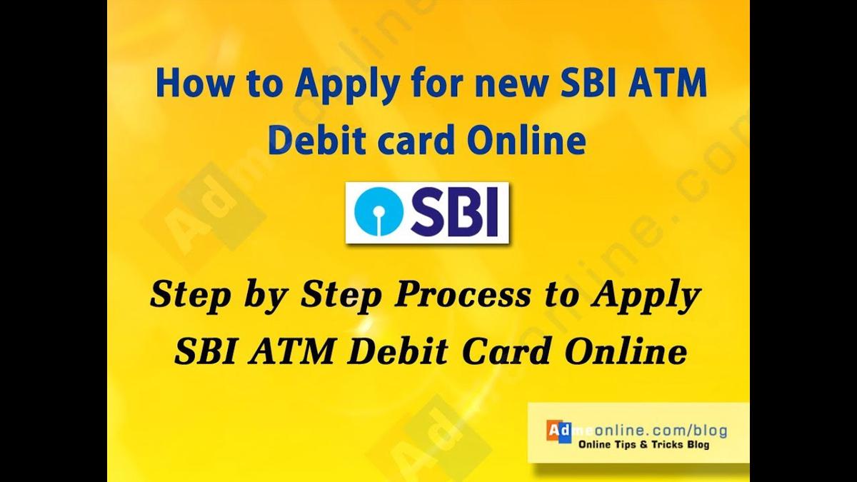 'Video thumbnail for How to apply for new SBI ATM Debit card online [2020] | SBI ATM Card Online Apply'