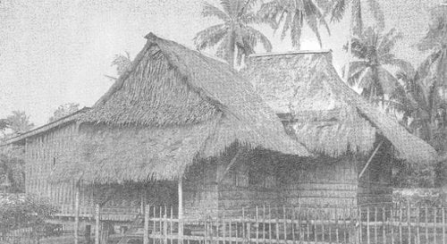 Replica of the house in Talaga, Tanauan, Batangas, where Mabini was born
