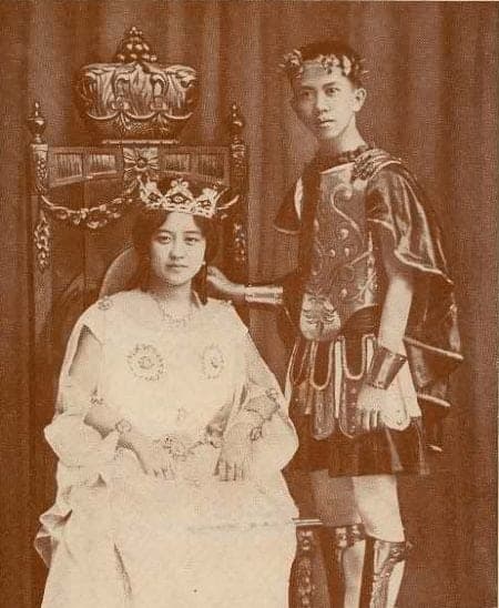 Carlos P. Romulo as consort to Virginia Llamas, crowned Queen of the Philippine Carnival