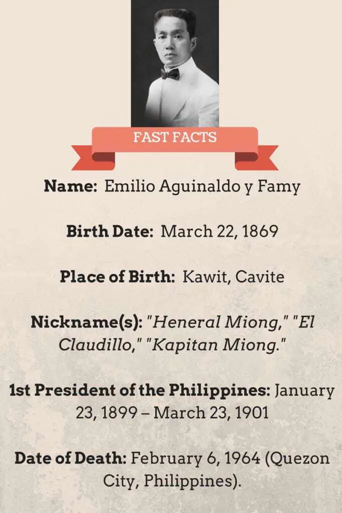 Interesting Facts About Emilio Aguinaldo