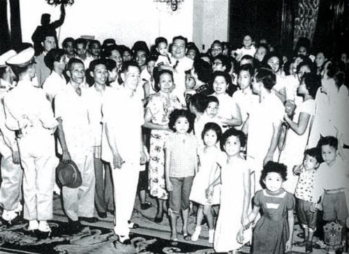 President Ramon Magsaysay opened the Malacañang Palace to the masses