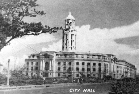 Manila City Hall WWII 1945