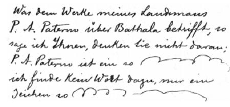 Jose Rizal's letter to Blumentritt about Pedro Paterno