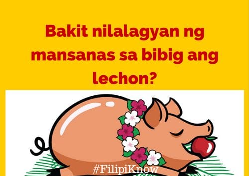 Bakit nilalagyan ng mansanas ang bibig ng lechon