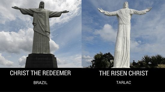 Christ The Redeemer in Brazil and The Risen Christ in Tarlac