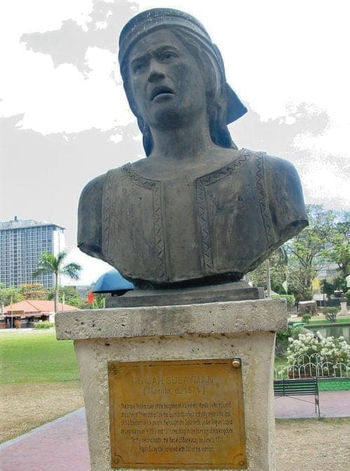 Rajah Soliman bust in Luneta