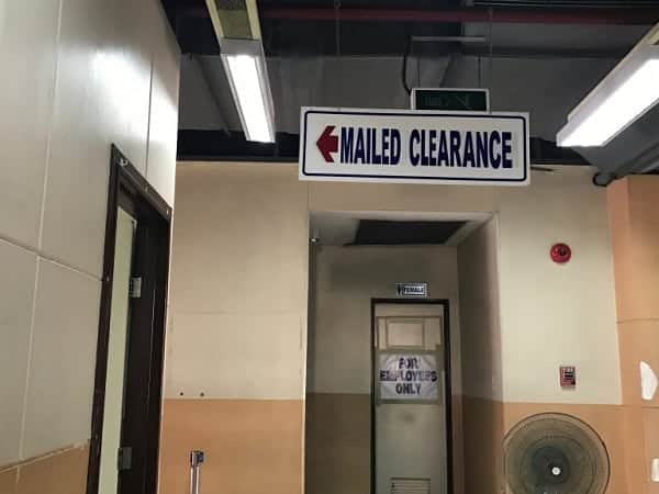 Mailed Clearance Section at NBI Clearance Bulding in UN Avenue Manila