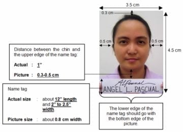 civil service exam id picture sample for application