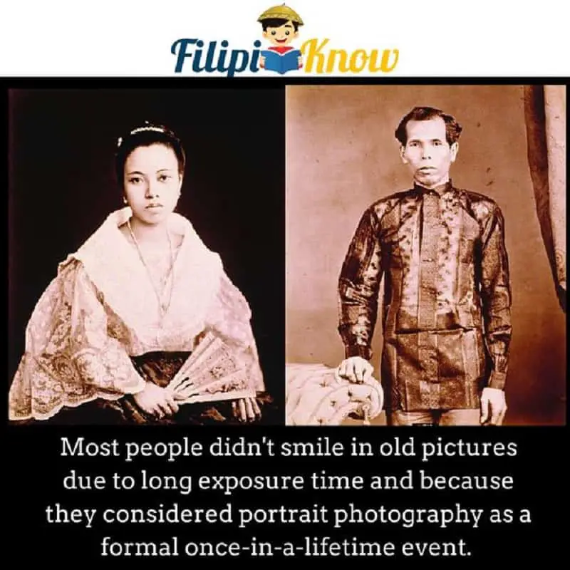 Why didn't Filipinos smile in old photos