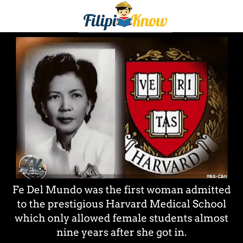 fe del mundo first woman in harvard medical school