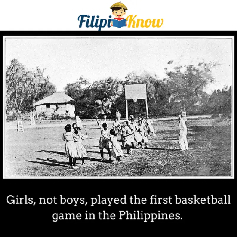 first basketball game in the Philippines was played by girls