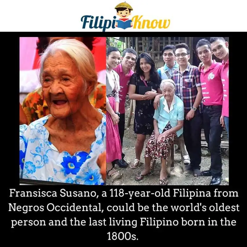 francisca susano oldest person in the Philippines