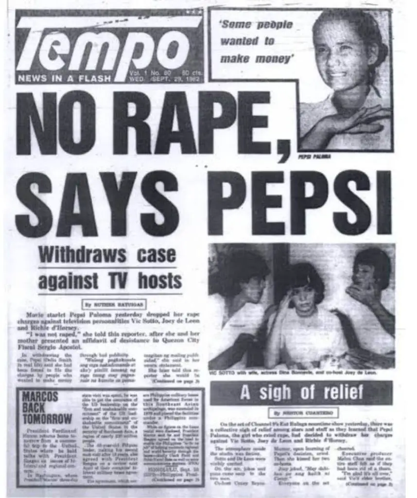 pepsi paloma retraction of rape accusation