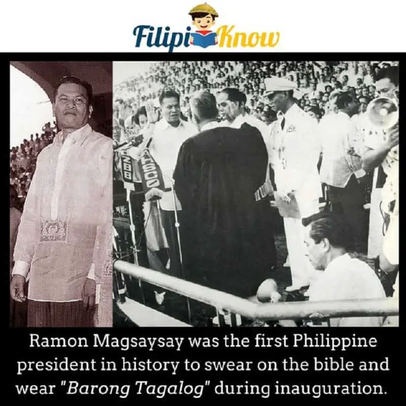 ramon magsaysay barong tagalog