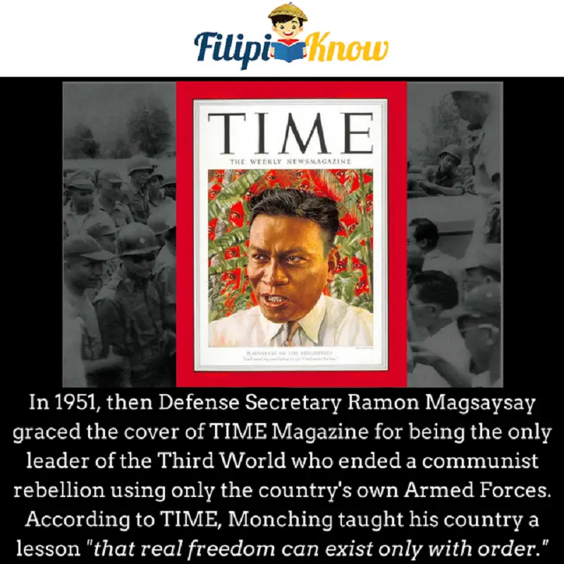ramon magsaysay on the cover of time magazine