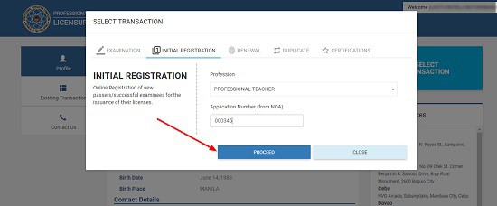 prc online registration 3