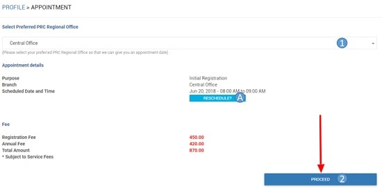 prc online registration 4