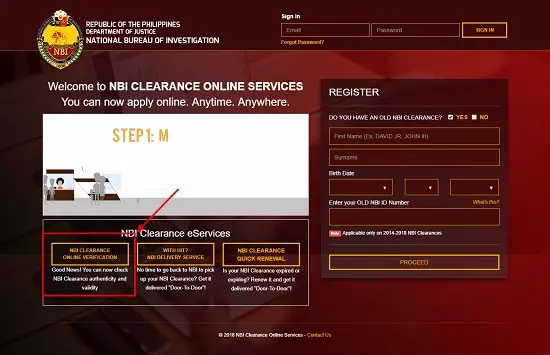 nbi clearance online verification 1