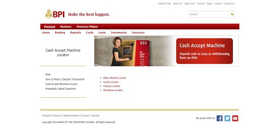 bpi cash accept machine