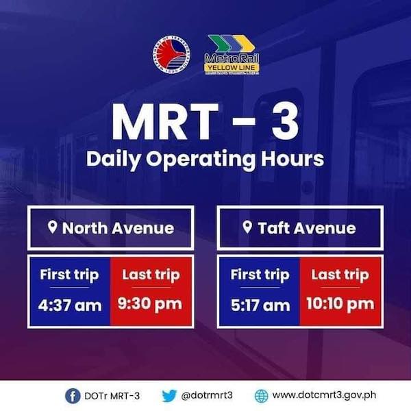 mrt station schedule