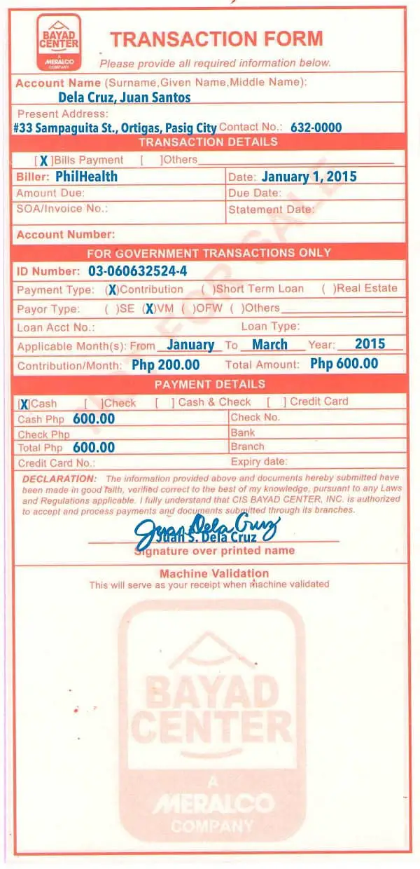 how to pay philhealth contribution 4