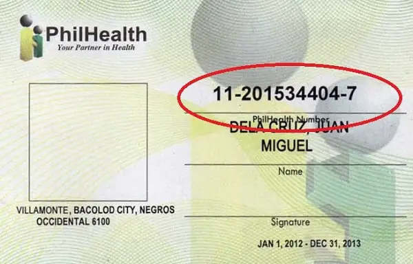 philhealth number 1