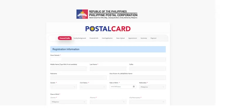 how to get postal id 5