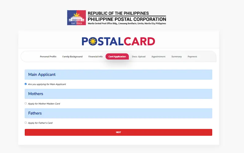how to get postal id 8
