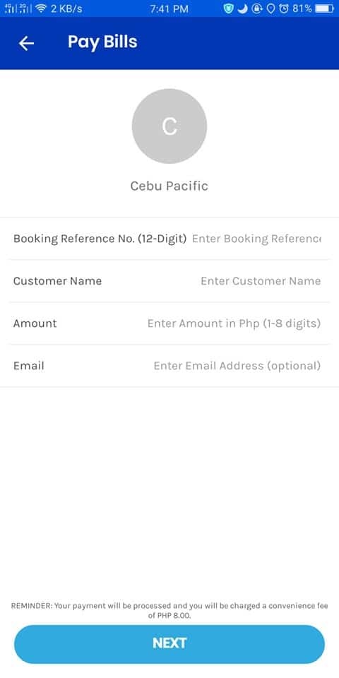 how to pay cebu pacific using gcash img