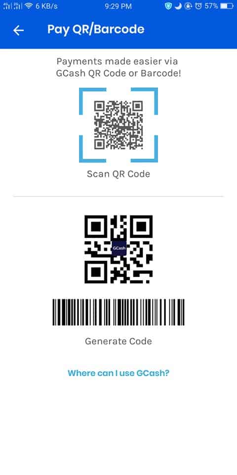how to pay with gcash qr img