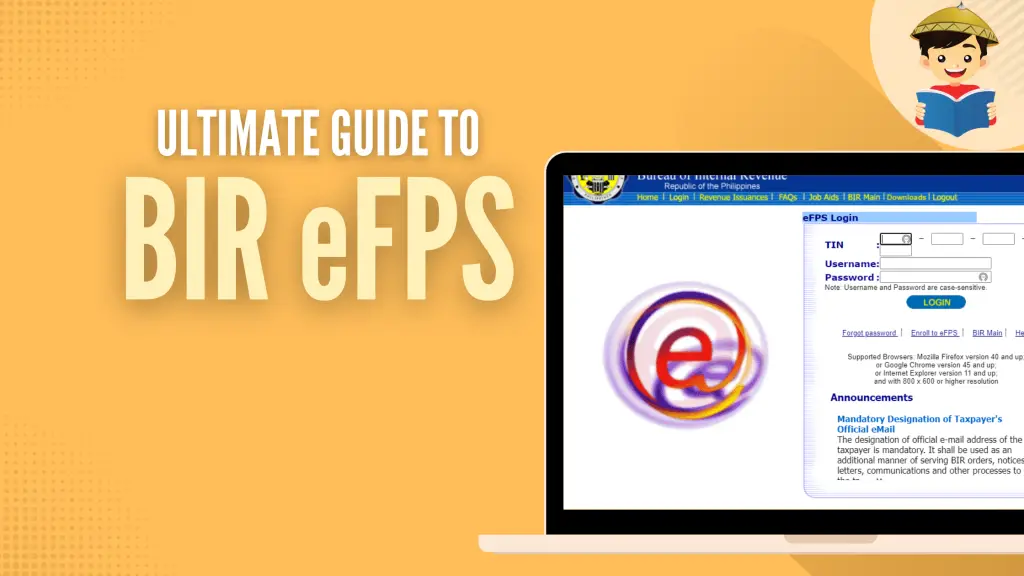 BIR eFPS: Guide to Filing and Paying Taxes Using the eFiling and Payment System
