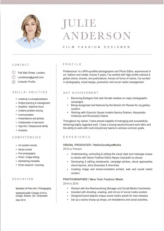 Resume Template 2024 Philippines Luce Tressa