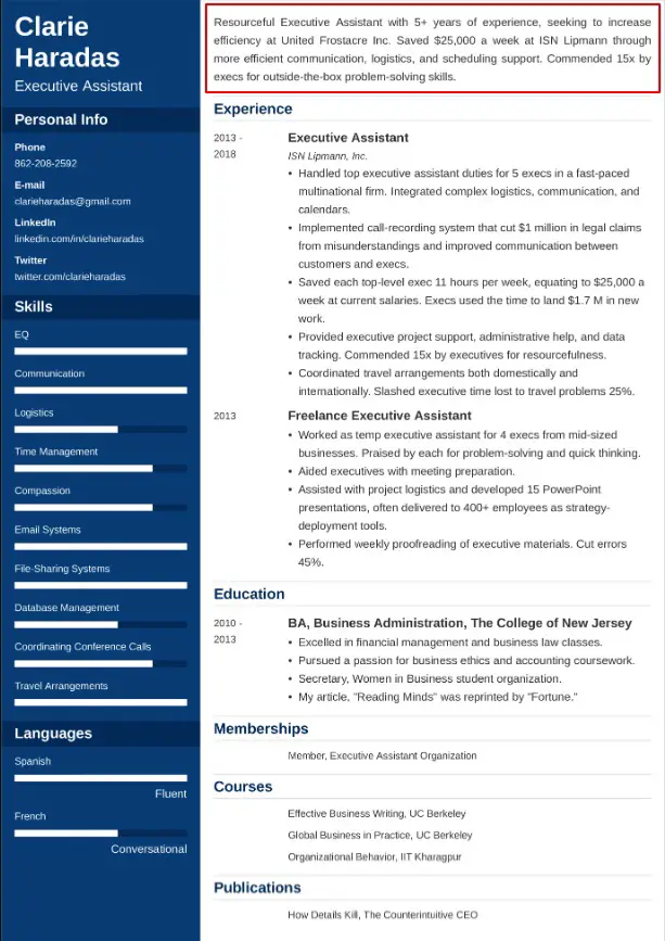 resume sample philippines 8