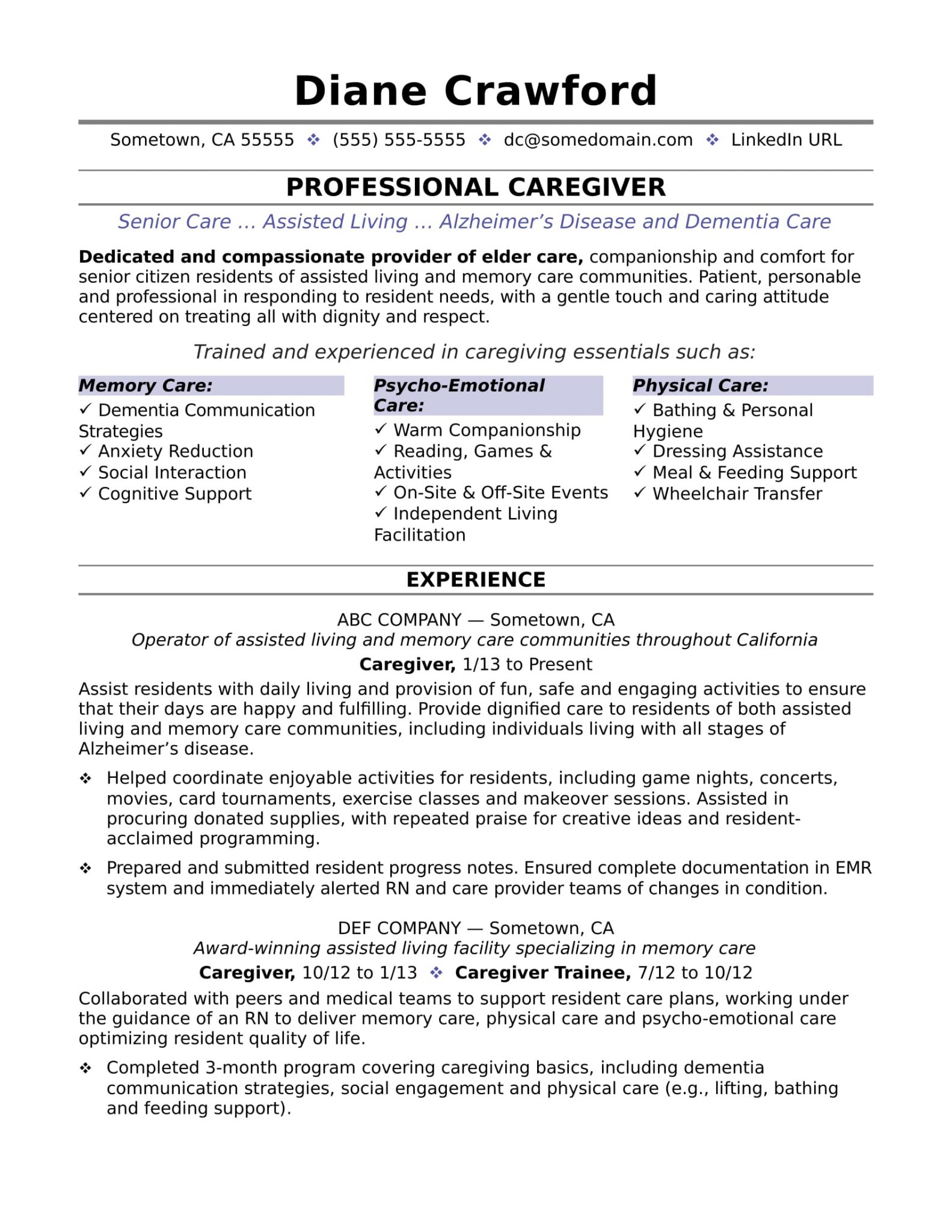 Resume Samples For Healthcare Workers In The Philippines FilipiKnow