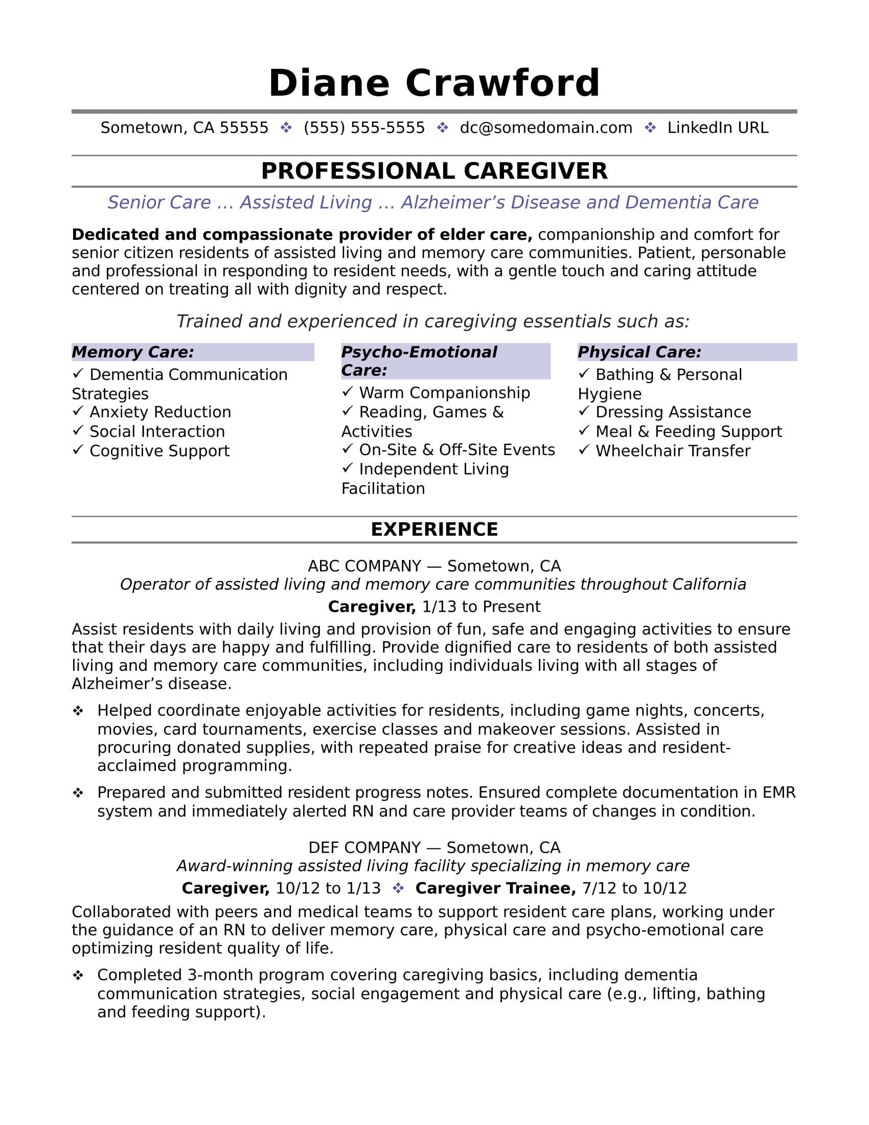 Resume Samples for Healthcare Workers in the Philippines