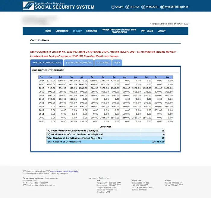 how to check sss contribution online 6