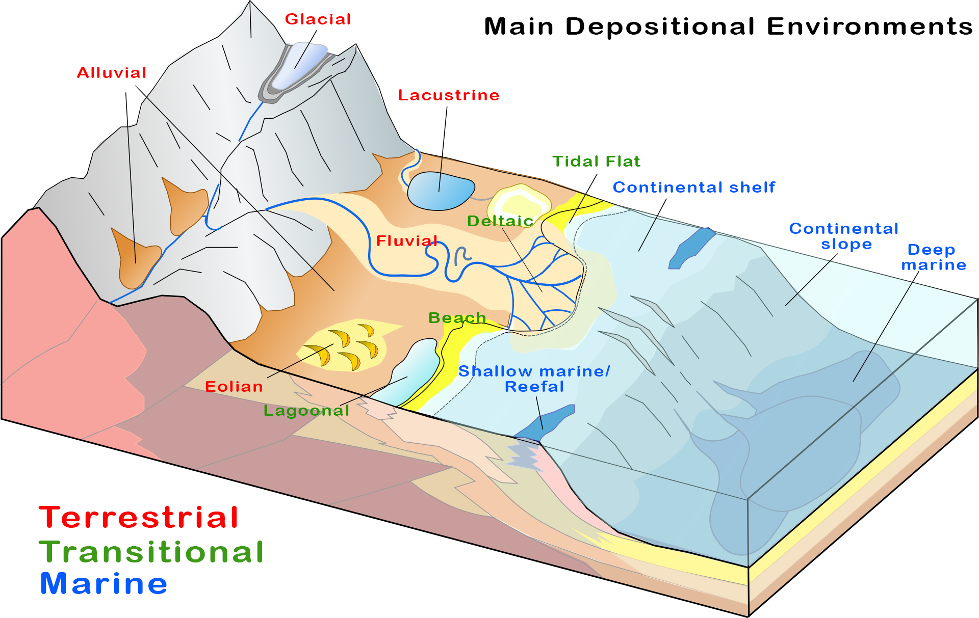 Types Of Continental Landform Coastal Landforms Coastal Geography ...