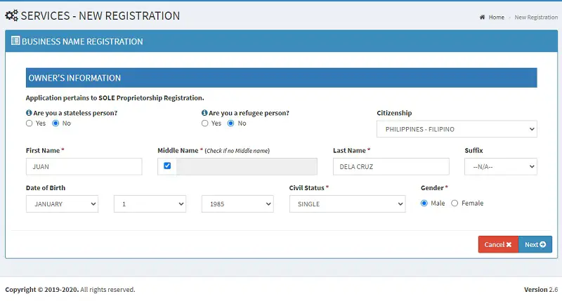 dti business registration 2