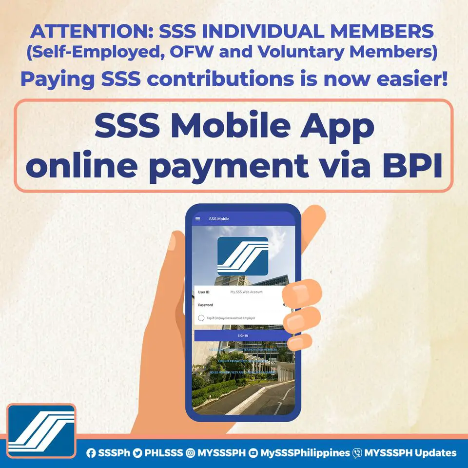 how to pay sss contribution on sss mobile app