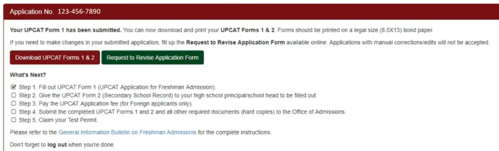 how to apply upcat 5