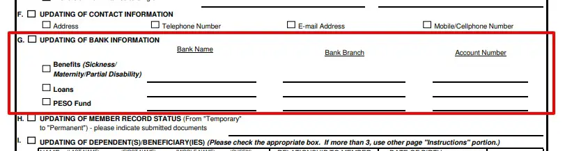 how to update sss information 7