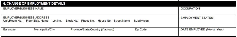 Pag Ibig Members Data Form Update