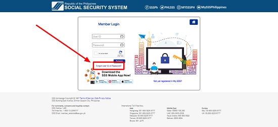 how to reset password in sss 2