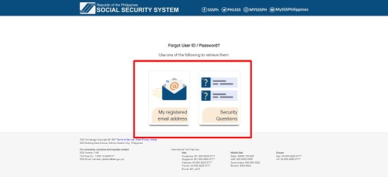 how to reset password in sss 3