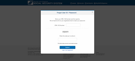 how to reset password in sss 4