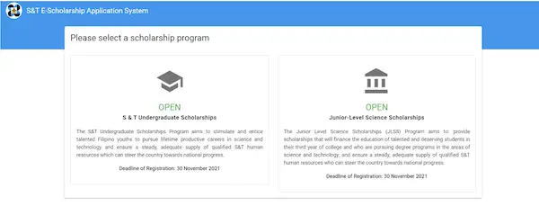 dost scholarship online application